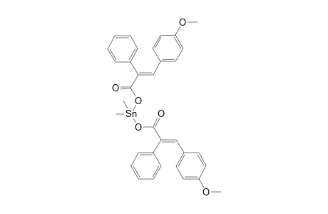 (2E,2'E)-dimethylstannanediyl bis(3-(4-methoxyphenyl)-2-phenylacrylate)