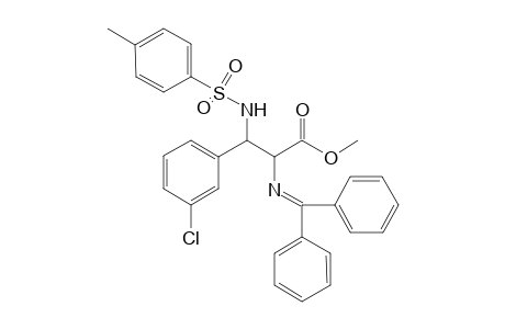 Syn and anti-Methyl 2-[(diphenylmethylene)amino]-3-(4-methylphenylsulfonamide)-3-(m-chlorophenyl)propanoate