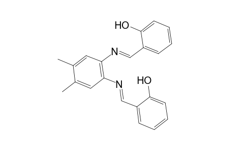2-((E)-[(2-([(E)-(2-Hydroxyphenyl)methylidene]amino)-4,5-dimethylphenyl)imino]methyl)phenol