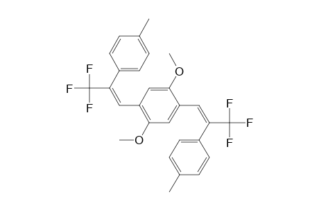 Benzene, 1,4-dimethoxy-2,5-bis[3,3,3-trifluoro-2-(4-methylphenyl)-1-propenyl]- , (E,E)-