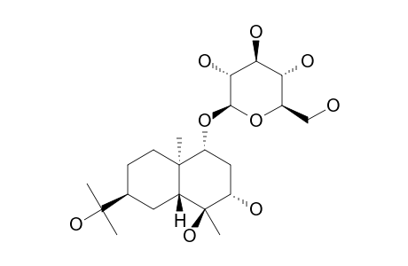 1-ALPHA-(BETA-D-GLUCOPYRANOSYLOXY)-EUDESMA-3-ALPHA,4-BETA,11-TRIOL