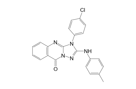 3-(4-Chlorophenyl)-2-(4-methylanilino)-[1,2,4]triazolo[5,1-b]quinazolin-9-one