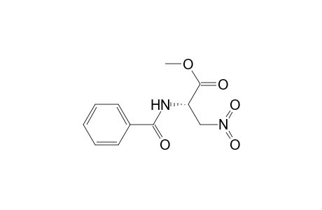 Alanine, N-benzoyl-3-nitro-, methyl ester