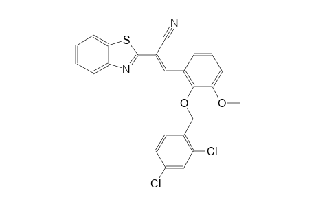 (2E)-2-(1,3-benzothiazol-2-yl)-3-{2-[(2,4-dichlorobenzyl)oxy]-3-methoxyphenyl}-2-propenenitrile