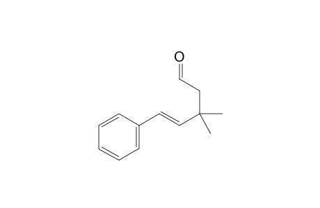 (E)-3,3-Dimethyl-5-phenylpent-4-enal