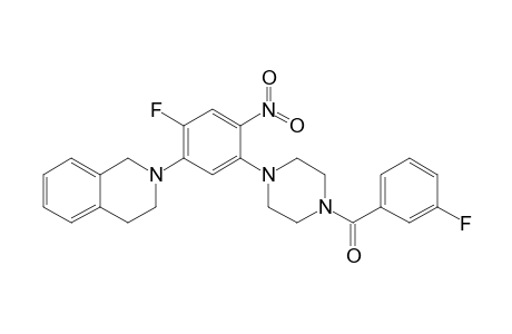Isoquinoline, 2-[2-fluoro-5-[4-(3-fluorobenzoyl)-1-piperazinyl]-4-nitrophenyl]-1,2,3,4-tetrahydro-