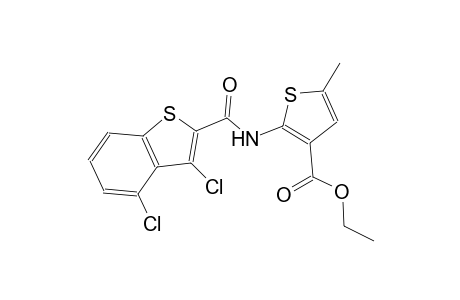 ethyl 2-{[(3,4-dichloro-1-benzothien-2-yl)carbonyl]amino}-5-methyl-3-thiophenecarboxylate