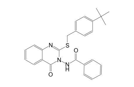 benzamide, N-(2-[[[4-(1,1-dimethylethyl)phenyl]methyl]thio]-4-oxo-3(4H)-quinazolinyl)-