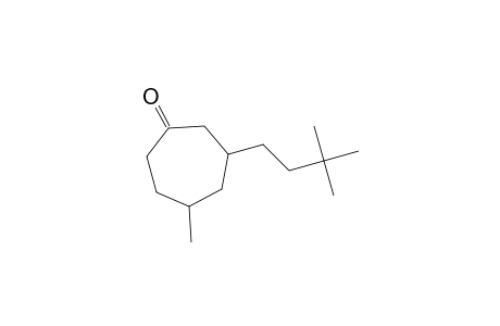 Cycloheptanone, 3-(3,3-dimethylbutyl)-5-methyl-