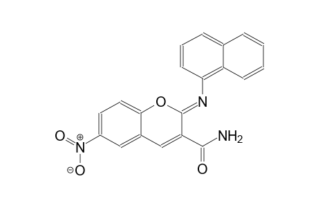 (2Z)-2-(1-naphthylimino)-6-nitro-2H-chromene-3-carboxamide