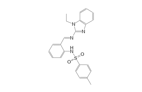 N-(2-{(E)-[(1-ethyl-1H-benzimidazol-2-yl)imino]methyl}phenyl)-4-methylbenzenesulfonamide