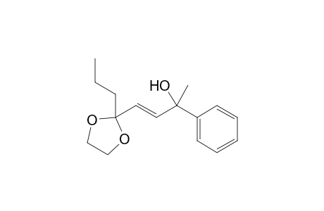 (E)-2-(3-Hydroxy-3-phenyl-1-butenyl)-2-propyl-1,3-dioxolane