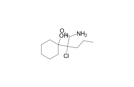 2-Chloro-2-(1-hydroxycyclohexyl)pentanamide