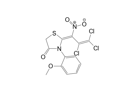 (Z)-3-(2-Methoxyphenyl)-2-(2,3,3-trichloro-1-nitroallylidene)thiazolidin-4-one