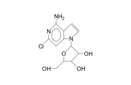 4-Amino-1-(B-D-arabinofuranosyl)-6-chloro-1H-pyrrolo(3,2-C)pyridine