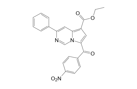 7-(p-nitrobenzoyl)-3-phenylpyrrolo[1,2-c]pyrimidine-5,6-dicarboxylic acid, ethyl ester