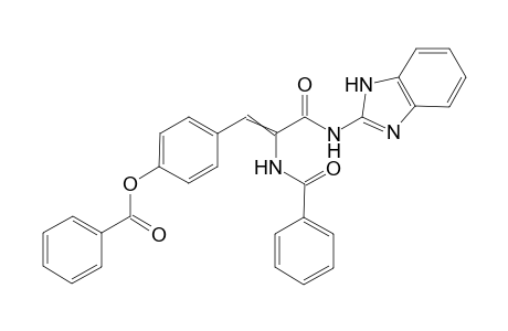 4-(3-(1H-benzo[d]imidazol-2-ylamino)-2-benzamido-3-oxoprop-1-enyl)phenyl benzoate