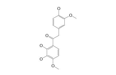 1-(2,3-DIHYDROXY-4-METHOXYPHENYL)-2-(4'-HYDROXY-3'-METHOXYPHENYL)-ETHANONE