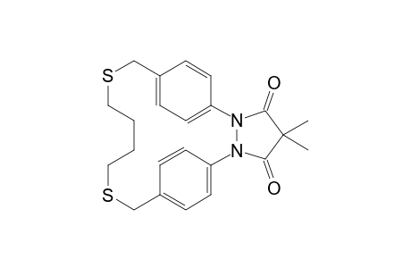 5,8:17,20-Dietheno-1H,9H,16H-pyrazolo[1,2-l][1,6,12,13]dithiadiazacyclooctadecine-1,3(2H)-dione, 11,12,13,14-tetrahydro-2,2-dimethyl-