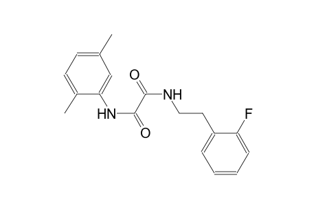 ethanediamide, N~1~-(2,5-dimethylphenyl)-N~2~-[2-(2-fluorophenyl)ethyl]-