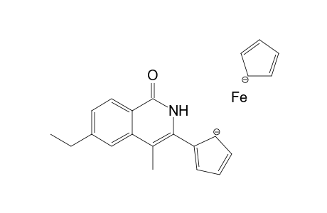 6-Ethyl-3-ferrocenyl-4-methylisoquinolin-1(2H)-one