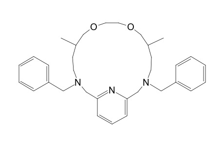3,16-Dibenzyl-6,13-dimethyl-8,11-dioxa-3,16,22-triazabicyclo[16.3.1]docosa-1(21),18(22),19-triene