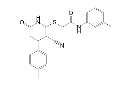 acetamide, 2-[[3-cyano-1,4,5,6-tetrahydro-4-(4-methylphenyl)-6-oxo-2-pyridinyl]thio]-N-(3-methylphenyl)-