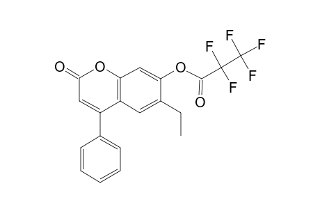 6-Ethyl-7-hydroxy-4-phenyl-2H-1-benzopyran-2-one, pentafluoropropionate