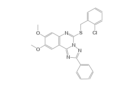 5-[(2-chlorobenzyl)sulfanyl]-8,9-dimethoxy-2-phenyl[1,2,4]triazolo[1,5-c]quinazoline