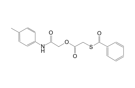 acetic acid, (benzoylthio)-, 2-[(4-methylphenyl)amino]-2-oxoethyl ester