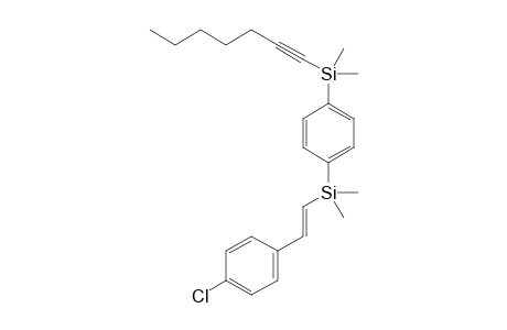 1-[(1-heptynyl)dimethylsilyl]-4-{[(E)-4-chlorostyryl]dimethylsilyl}benzene