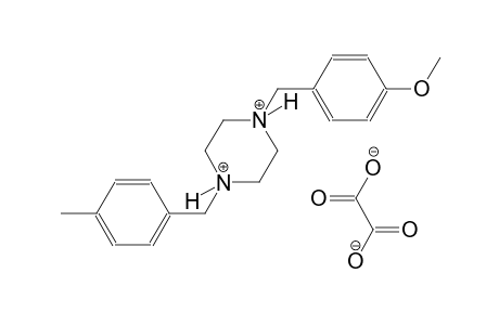 1-(4-methoxybenzyl)-4-(4-methylbenzyl)piperazinediium oxalate