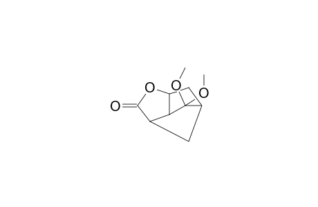 3,5-Methano-2H-cyclopenta[B]furan-2-one, 3,3A,4,5,6,6A-hexahydro-4,4-dimethoxy-, (3R,3A-trans,5-cis,6A-trans)-