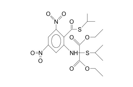 2-(<Diethoxycarbonyl><isopropylthio>-methylamino)-4,6-dinitro-thiobenzoic acid, S-isopropyl ester