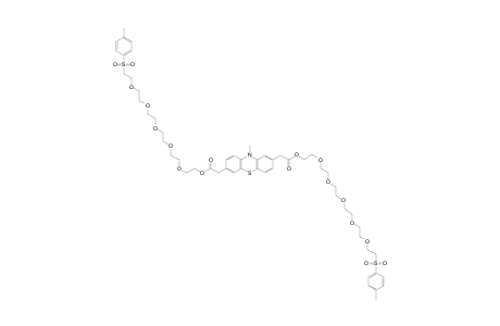N-Methyl-2,7-bis[17'-(p-toluenesulfonyl)-3',6',9',12',15'-pentaoxaheptadecyloxycarbonyl)methyl]-N-methylphenothiazinhe