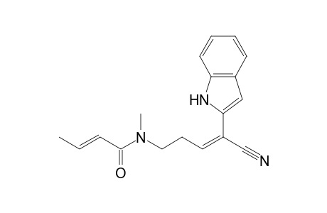 N-[(4-Cyano-4-indol-2-yl)but-3-enyl]-N-methylprop-1-enecarboxamide