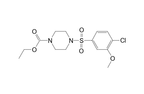4-(4-Chloro-3-methoxy-phenyl)sulfonylpiperazine-1-carboxylic acid ethyl ester
