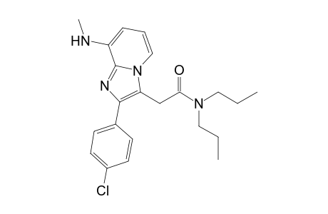 N,N-Di-n-propy-[2-(4-chlorophenyl)-8-methylaminoimidazo[1,2-a]pyridin-3-yl]acetamide