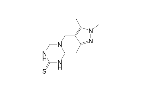 1,3,5-triazine-2(1H)-thione, tetrahydro-5-[(1,3,5-trimethyl-1H-pyrazol-4-yl)methyl]-