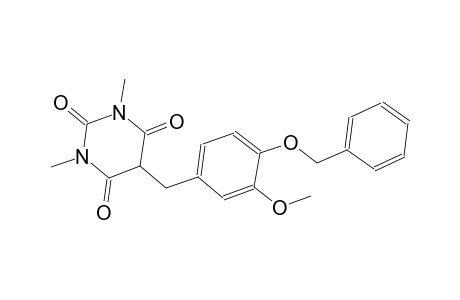 2,4,6(1H,3H,5H)-pyrimidinetrione, 5-[[3-methoxy-4-(phenylmethoxy)phenyl]methyl]-1,3-dimethyl-