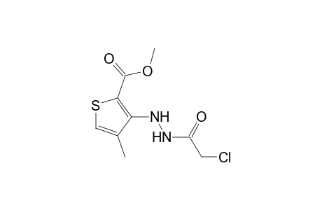 3-[2-(chloroacetyl)hydrazino]-4-methyl-2-thiophenecarboxylic acid, methyl ester