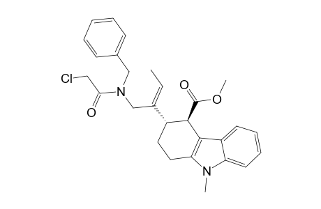 METHYL-trans-3-(1-[N-BENZYL-N-(CHLOROACETYL)-AMINOMETHYL]-1-(E)-PROPENYL)-9-METHYL-1,2,3,4-TETRAHYDRO-CARBAZOLE-4-CARBOXYLATE;MAJOR-ISOMER