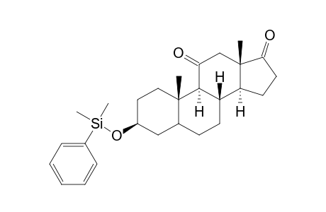 3.beta.-(Dimethylphenylsiloxy)androstane-11,17-dione