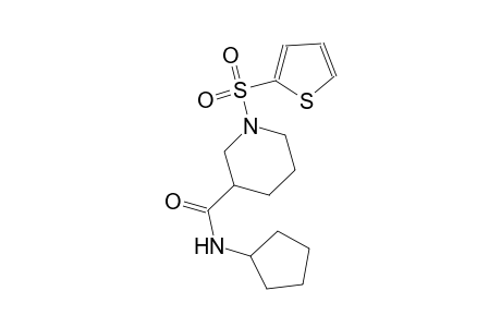 N-cyclopentyl-1-(2-thienylsulfonyl)-3-piperidinecarboxamide