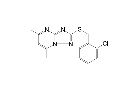 2-(2-Chloro-benzylsulfanyl)-5,7-dimethyl-[1,2,4]triazolo[1,5-a]pyrimidine