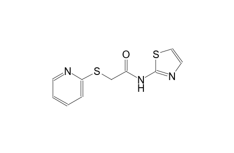 2-(2-pyridinylsulfanyl)-N-(1,3-thiazol-2-yl)acetamide