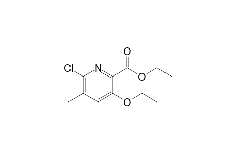 6-Chloro-3-ethoxy-5-methyl-2-pyridinecarboxylic acid ethyl ester