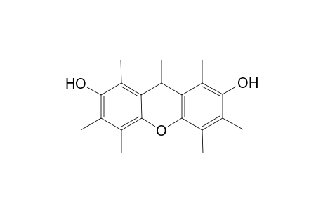 1,3,4,5,6,8,9-heptamethyl-9H-xanthene-2,7-diol