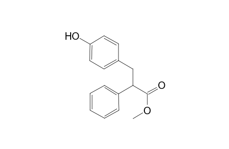 Benzenepropanoic acid, 4-hydroxy-.alpha.-phenyl-, methyl ester