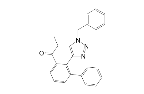 1-(2-(1-benzyl-1H-1,2,3-triazol-4-yl)-[1,1'-biphenyl]-3-yl)propan-1-one